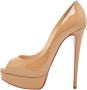 Christian Louboutin Pre-owned Leather heels Beige Dames - Thumbnail 1