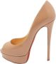 Christian Louboutin Pre-owned Leather heels Beige Dames - Thumbnail 1