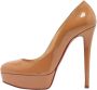 Christian Louboutin Pre-owned Leather heels Beige Dames - Thumbnail 1