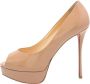 Christian Louboutin Pre-owned Leather heels Beige Dames - Thumbnail 1