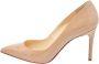 Christian Louboutin Pre-owned Leather heels Beige Dames - Thumbnail 1