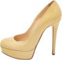 Christian Louboutin Pre-owned Leather heels Beige Dames - Thumbnail 1