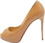 Christian Louboutin Pre-owned Leather heels Beige Dames - Thumbnail 1