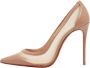 Christian Louboutin Pre-owned Leather heels Beige Dames - Thumbnail 1