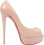 Christian Louboutin Pre-owned Leather heels Beige Dames - Thumbnail 1