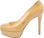 Christian Louboutin Pre-owned Leather heels Beige Dames - Thumbnail 1