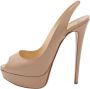 Christian Louboutin Pre-owned Leather heels Beige Dames - Thumbnail 1