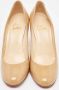 Christian Louboutin Pre-owned Leather heels Beige Dames - Thumbnail 1