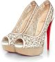 Christian Louboutin Pre-owned Leather heels Beige Dames - Thumbnail 1