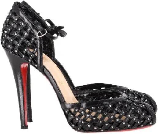 Christian Louboutin Pre-owned Leather heels Black Dames