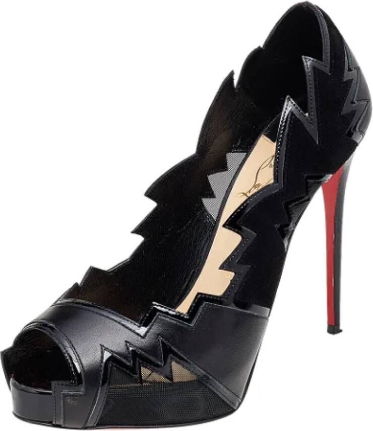 Christian Louboutin Pre-owned Leather heels Black Dames