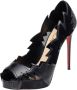 Christian Louboutin Pre-owned Leather heels Black Dames - Thumbnail 1