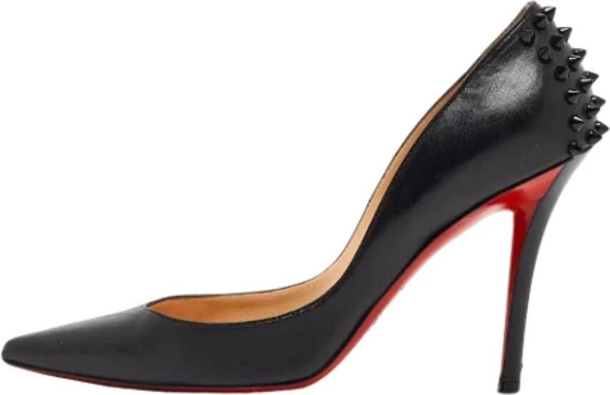 Christian Louboutin Pre-owned Leather heels Black Dames