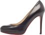 Christian Louboutin Pre-owned Leather heels Black Dames - Thumbnail 1