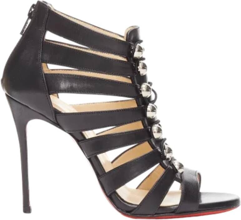 Christian Louboutin Pre-owned Leather heels Black Dames