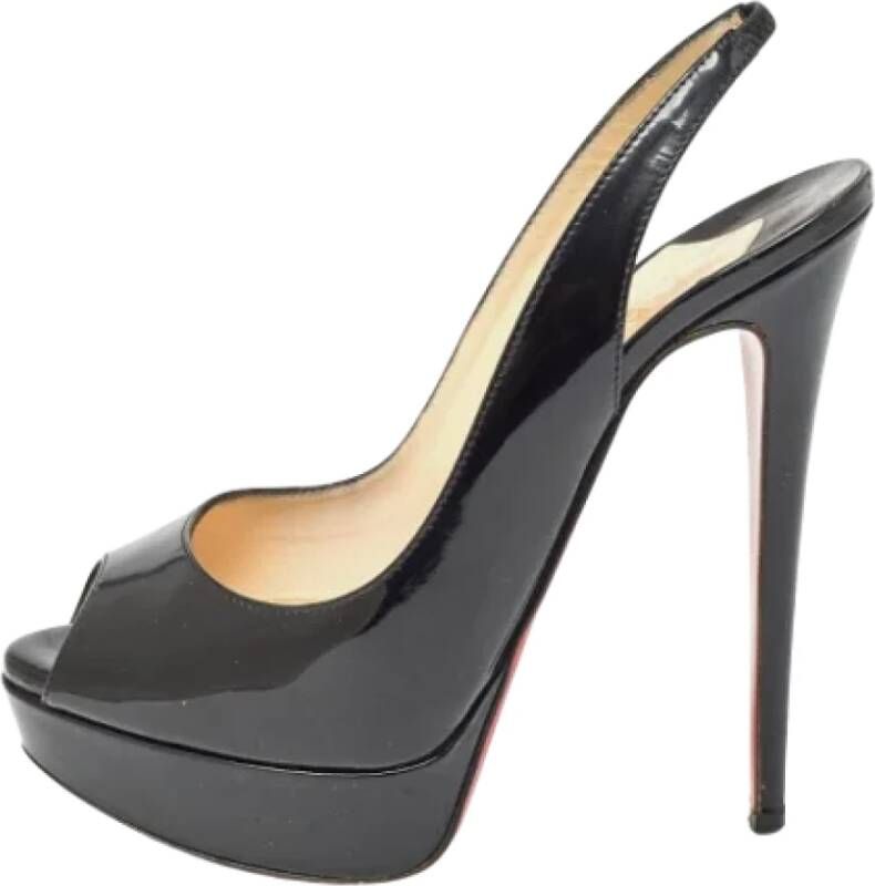 Christian Louboutin Pre-owned Leather heels Black Dames