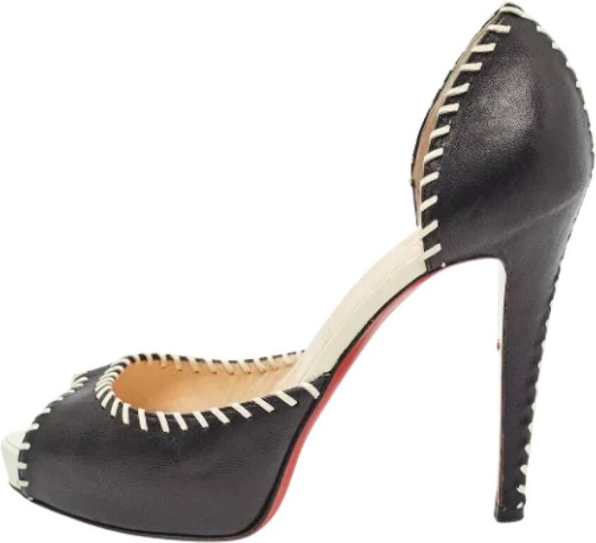 Christian Louboutin Pre-owned Leather heels Black Dames