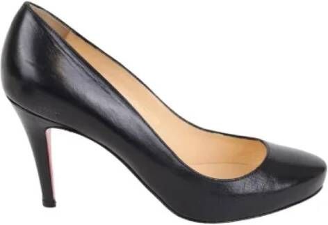 Christian Louboutin Pre-owned Leather heels Black Dames