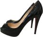 Christian Louboutin Pre-owned Leather heels Black Dames - Thumbnail 1