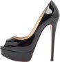 Christian Louboutin Pre-owned Leather heels Black Dames - Thumbnail 1