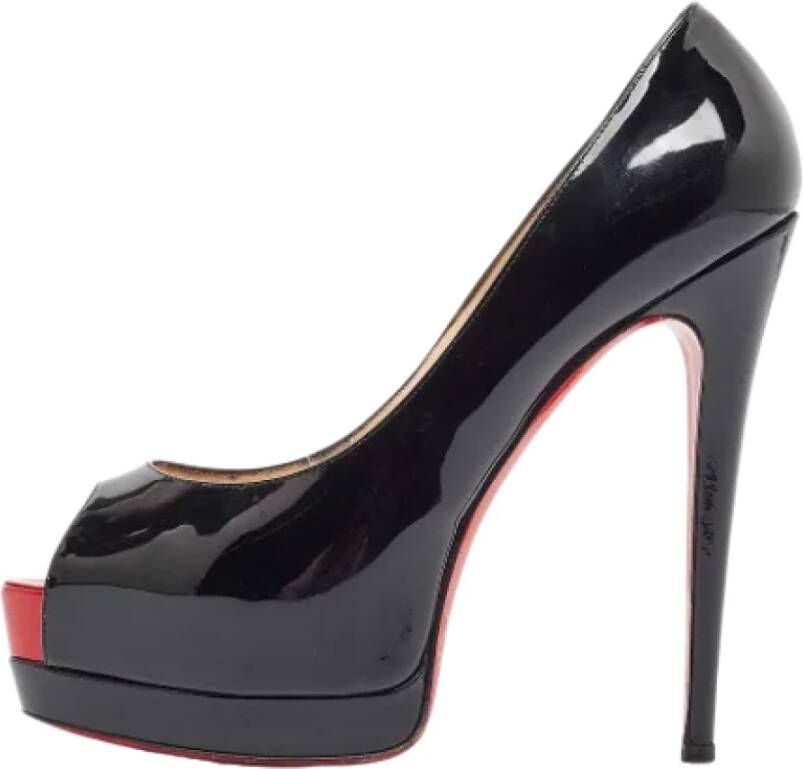 Christian Louboutin Pre-owned Leather heels Black Dames