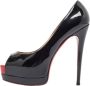 Christian Louboutin Pre-owned Leather heels Black Dames - Thumbnail 1