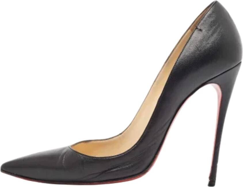 Christian Louboutin Pre-owned Leather heels Black Dames