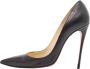 Christian Louboutin Pre-owned Leather heels Black Dames - Thumbnail 1