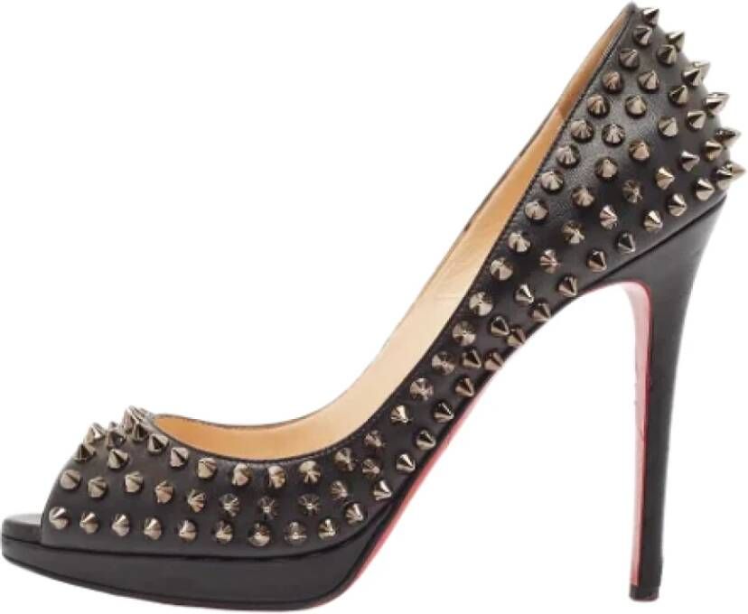 Christian Louboutin Pre-owned Leather heels Black Dames