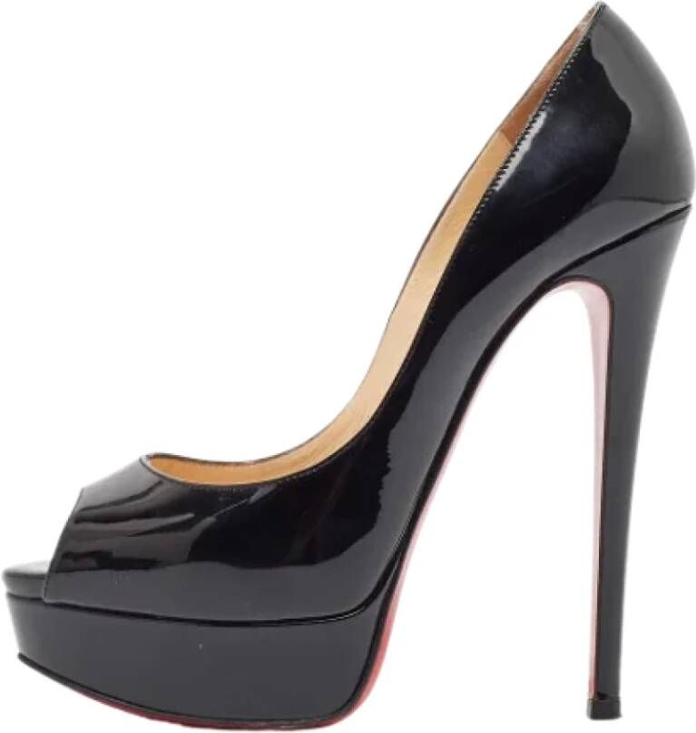 Christian Louboutin Pre-owned Leather heels Black Dames