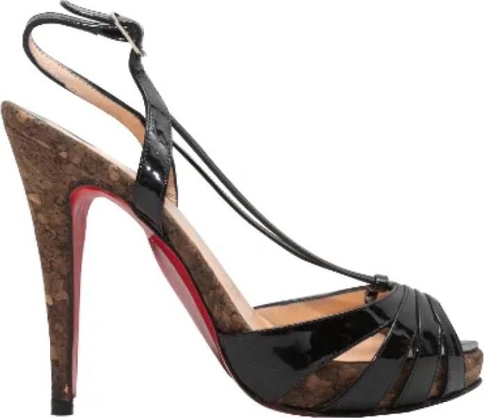 Christian Louboutin Pre-owned Leather heels Black Dames