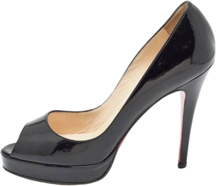 Christian Louboutin Pre-owned Leather heels Black Dames