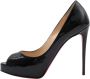 Christian Louboutin Pre-owned Leather heels Black Dames - Thumbnail 1