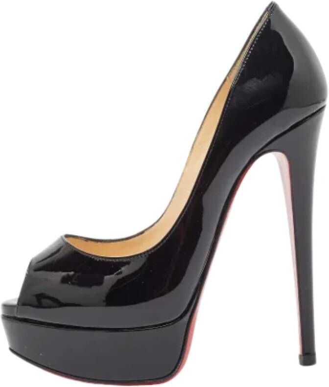 Christian Louboutin Pre-owned Leather heels Black Dames