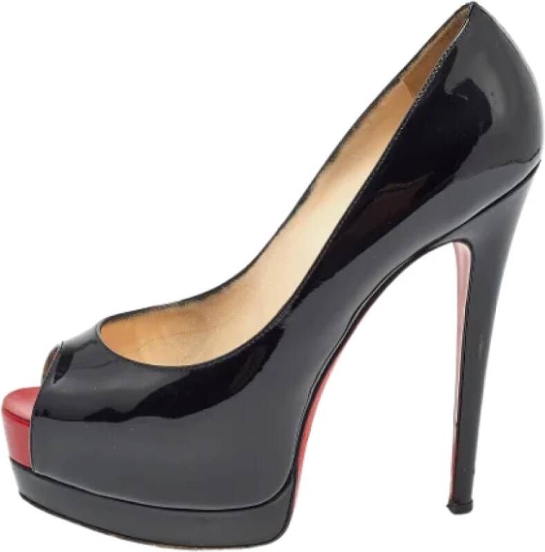 Christian Louboutin Pre-owned Leather heels Black Dames