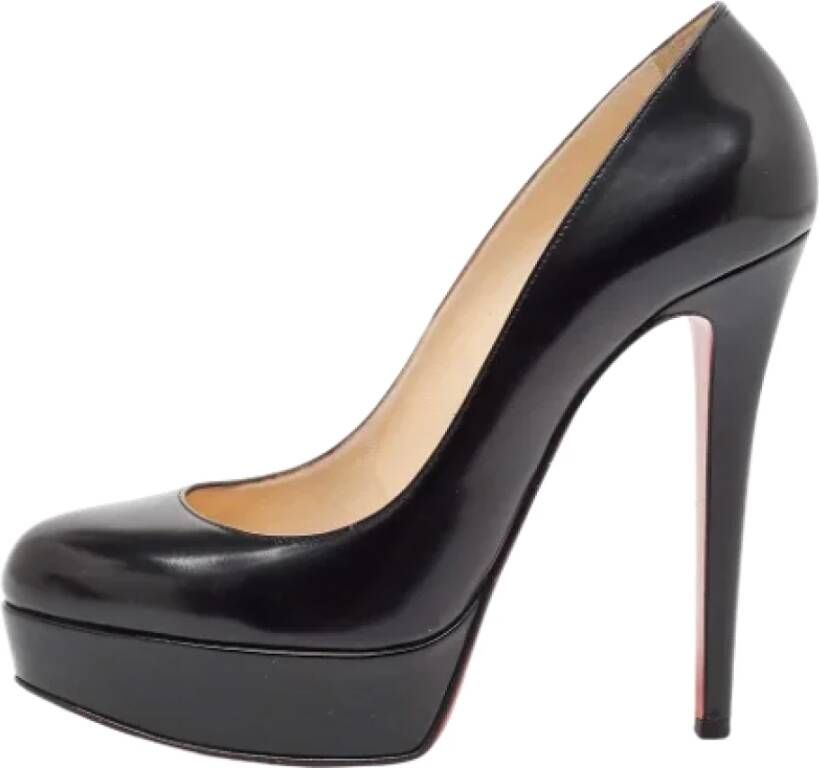 Christian Louboutin Pre-owned Leather heels Black Dames