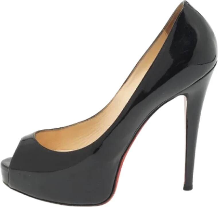 Christian Louboutin Pre-owned Leather heels Black Dames