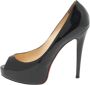 Christian Louboutin Pre-owned Leather heels Black Dames - Thumbnail 1