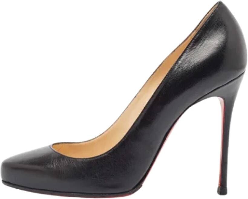 Christian Louboutin Pre-owned Leather heels Black Dames