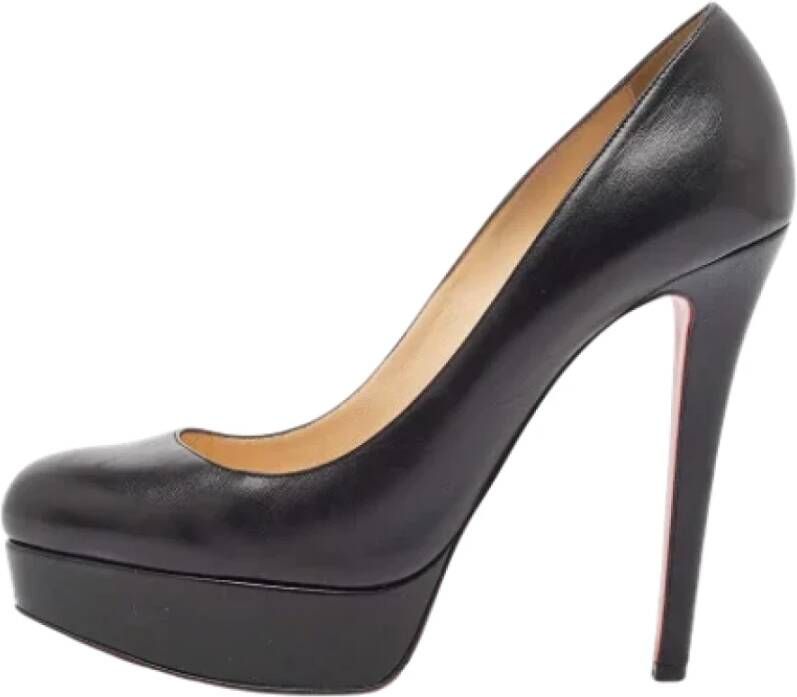 Christian Louboutin Pre-owned Leather heels Black Dames