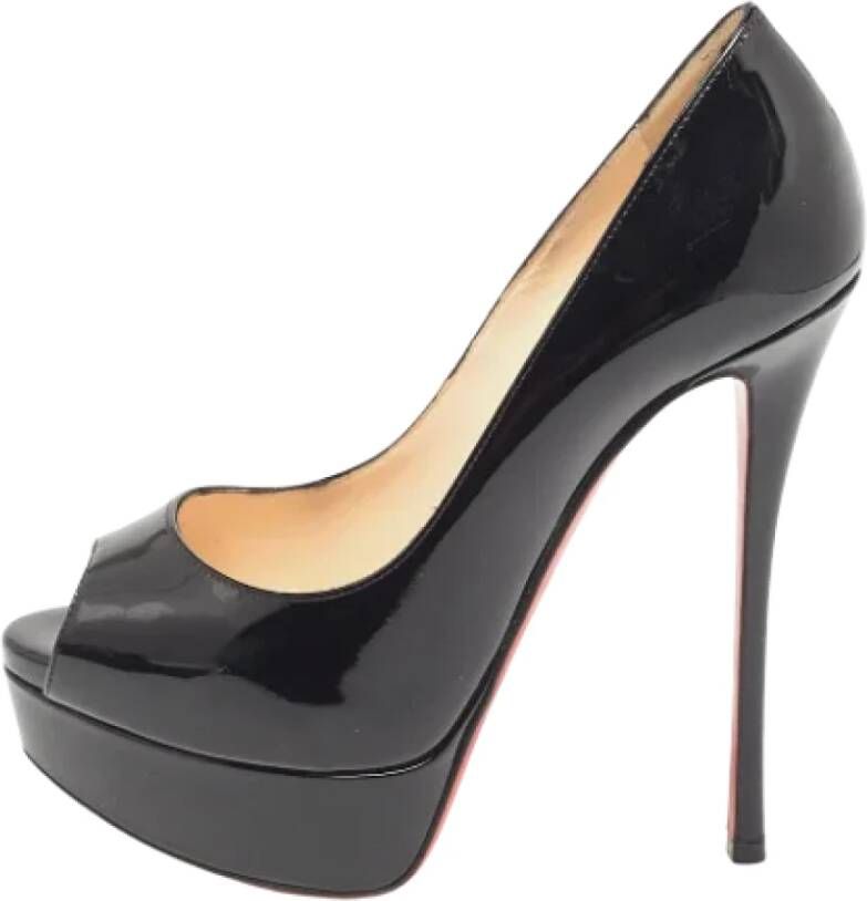 Christian Louboutin Pre-owned Leather heels Black Dames