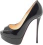 Christian Louboutin Pre-owned Leather heels Black Dames - Thumbnail 1