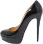 Christian Louboutin Pre-owned Leather heels Black Dames - Thumbnail 1