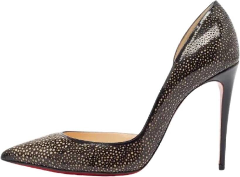 Christian Louboutin Pre-owned Leather heels Black Dames