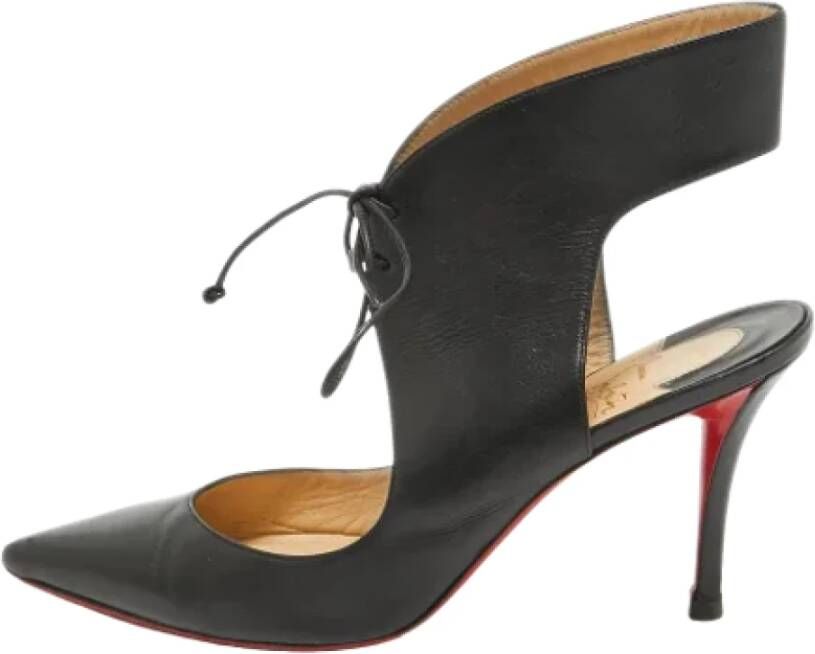 Christian Louboutin Pre-owned Leather heels Black Dames