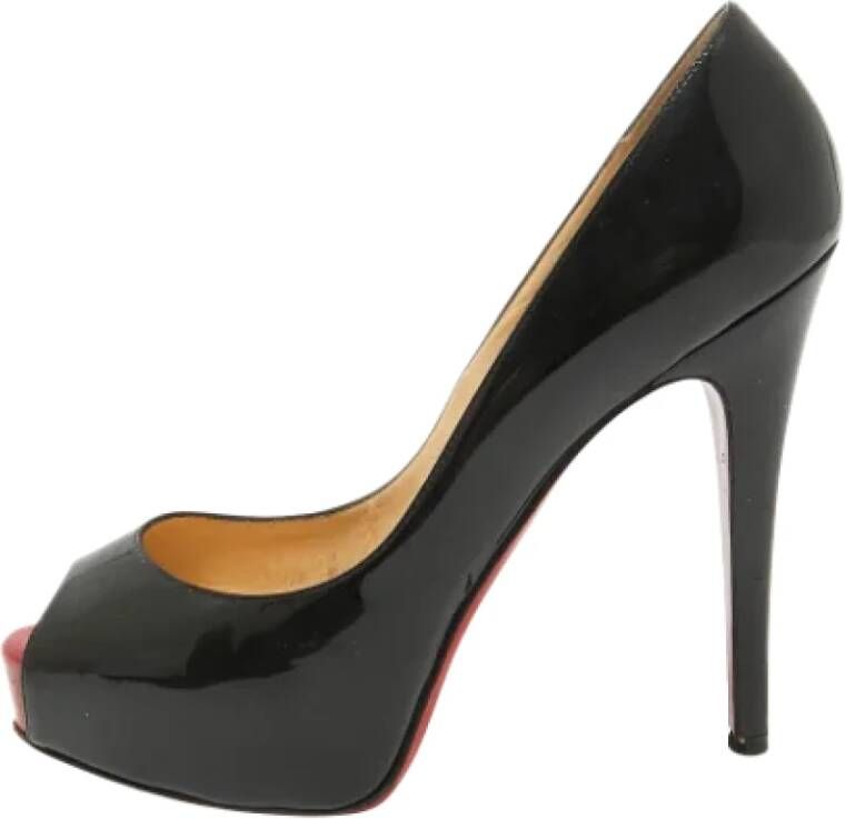 Christian Louboutin Pre-owned Leather heels Black Dames