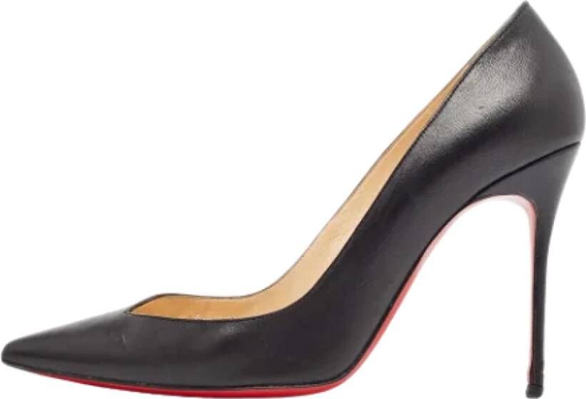 Christian Louboutin Pre-owned Leather heels Black Dames