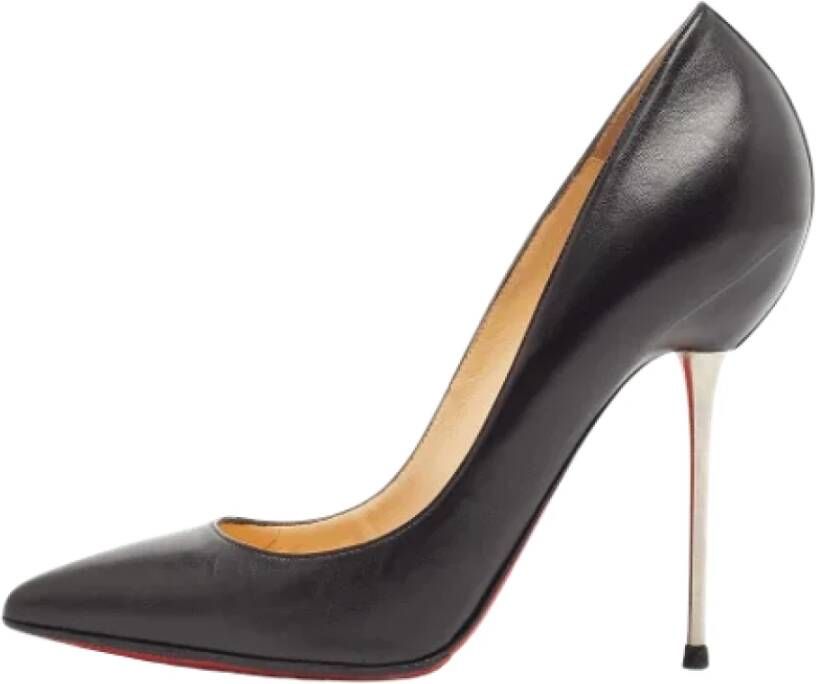 Christian Louboutin Pre-owned Leather heels Black Dames