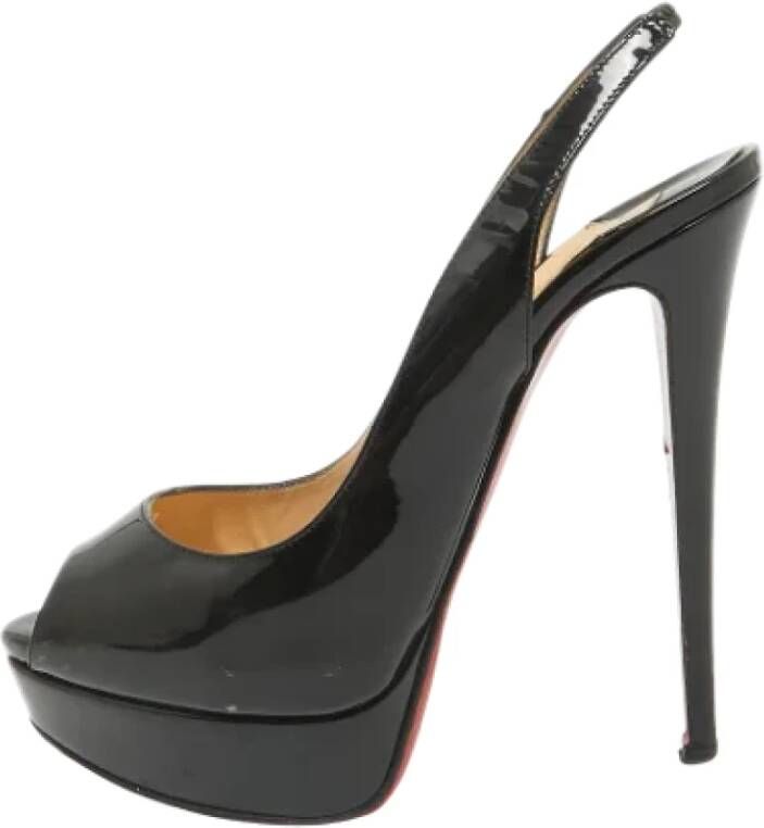 Christian Louboutin Pre-owned Leather heels Black Dames