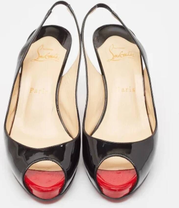 Christian Louboutin Pre-owned Leather heels Black Dames